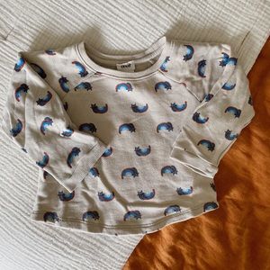 Oeuf Cat Rainbow Sweatshirt